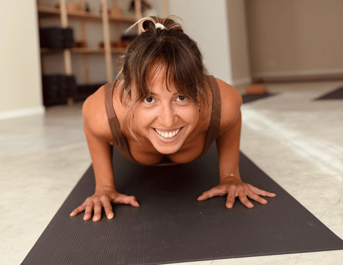 Chaturanga Dandasana pose